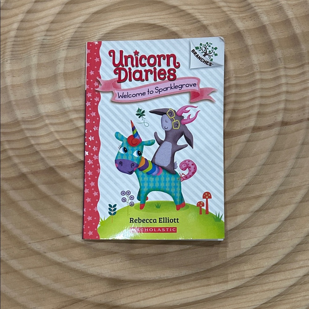 Scholastic Unicorn Diaries with Pink and Blue Cover